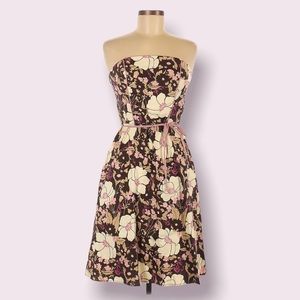 Y2K strapless floral sundress